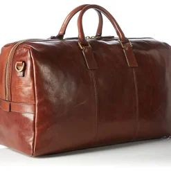 Brun Læder Kuffert Rejsetaske