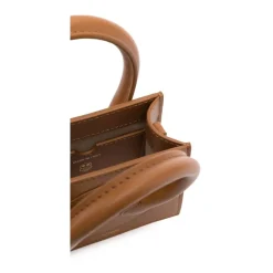 Brun Læder Tote Taske