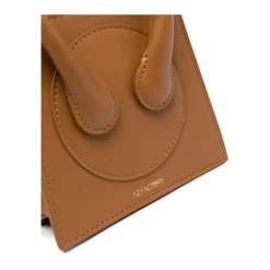 Brun Læder Tote Taske