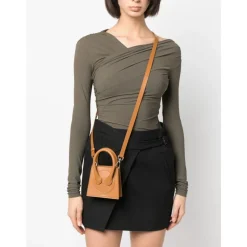 Brun Læder Tote Taske