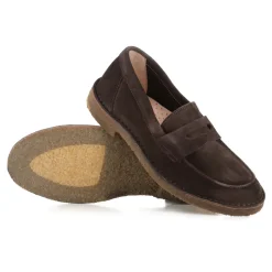 Brun Ruskind Mokkasin Sandaler