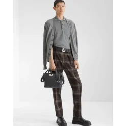 Brun uldbukser med lommer