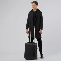 Cabin suitcase with garment sleeve