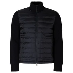 Cardigan med polstret frontpanel