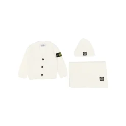 Cardigan, Tørklæde og Hue Sæt