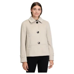 Casual uldjakke med krave