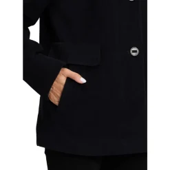 Casual Uldjakke med Sporty Detaljer