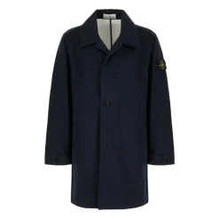 Compass-Badge Button-Up Coat