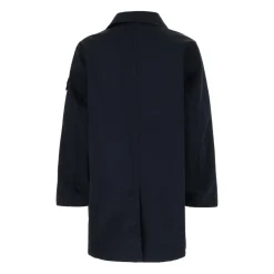 Compass-Badge Button-Up Coat