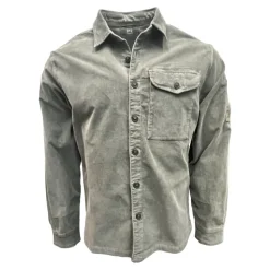 Corduroy Overshirt i Gunmetal