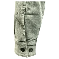 Corduroy Overshirt i Gunmetal