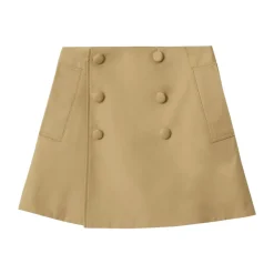Cotton Trench Skirt