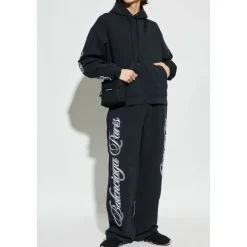 Cursive Oversized Hættetrøje