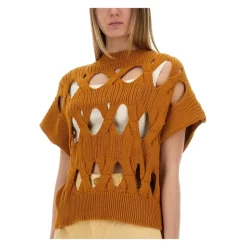 Cut-Out Strikket Sweater Vest