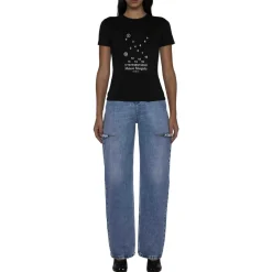 Denim Jeans med Slidsdetaljer