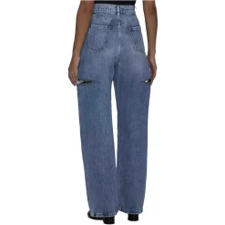 Denim Jeans med Slidsdetaljer