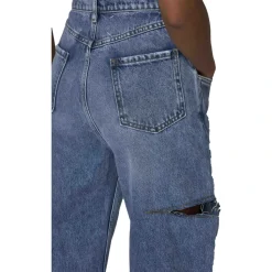 Denim Jeans med Slidsdetaljer