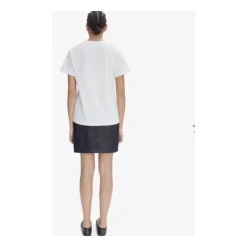 Denim Mini Nederdel med Indigo Kant