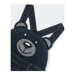 Denim Salopette og langærmet T-shirt sæt