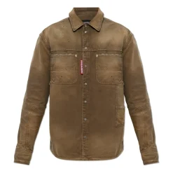 Denimskjorte med vintage-effekt