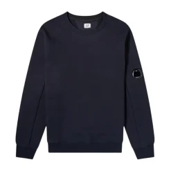 Diagonal Fleece Crew Neck Sweatshirt
