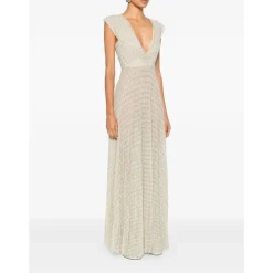 Diamond Plisseret Jersey Kjole