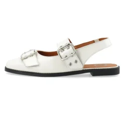 DIANA Mary Jane Patent Ballerinas Off White