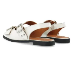 DIANA Mary Jane Patent Ballerinas Off White