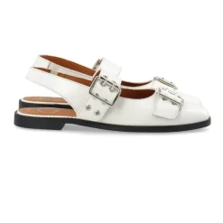 DIANA Mary Jane Patent Ballerinas Off White
