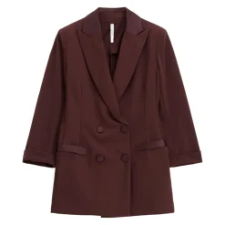 Dobbeltbrystet Jakke 3/4 Ærme