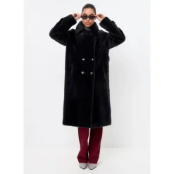 Dobbeltknappet Fuskepelsfrakke Miriam