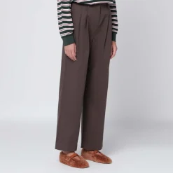 Double Plisseret Bred Chino Slacks