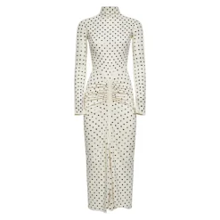 Draped Fluid Strass Jersey Dress