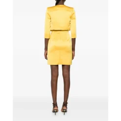 Duchess Satin Kjole med Tylryg og Jakke