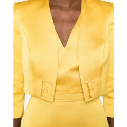 Duchess Satin Kjole med Tylryg og Jakke