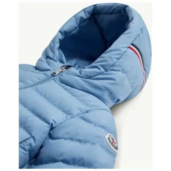 Dunfyldt jakke med hætte