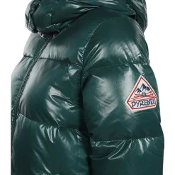 Dunjakke med hætte og lynlås