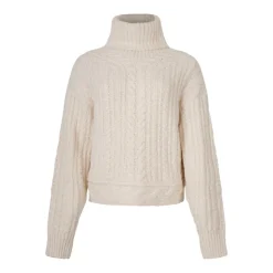 Ecru Kabelstrikket Jumper