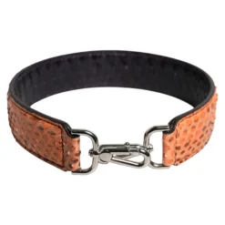 Eksotisk læder taske skulderrem