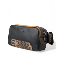 Eksotisk Leopard Læder Bæltetaske