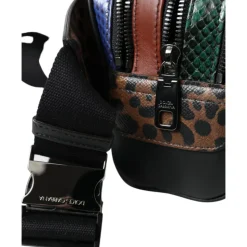 Eksotisk Leopard Læder Bæltetaske