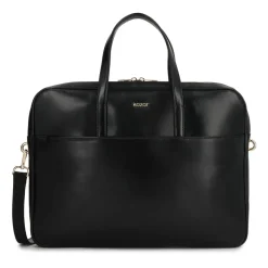 Elegant læder computertaske