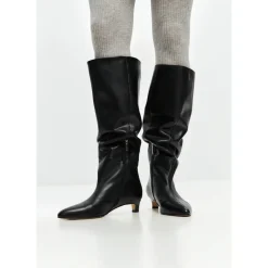 Elegant Læder Støvle til Knæet