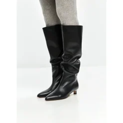 Elegant Læder Støvle til Knæet