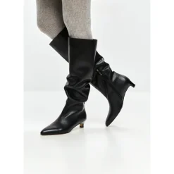 Elegant Læder Støvle til Knæet