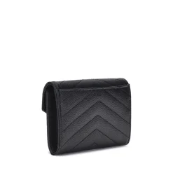 Elegant Læderpung med Logo Plaque