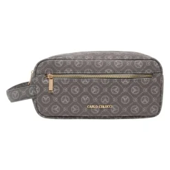 Elegant Logo Print Kosmetikpose