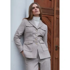 Elegant Scarletbbbaki Jacket Fallen Rock