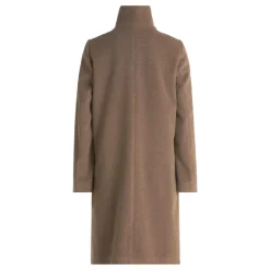 Elegant uldfrakke med krave