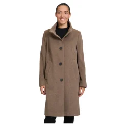 Elegant uldfrakke med krave